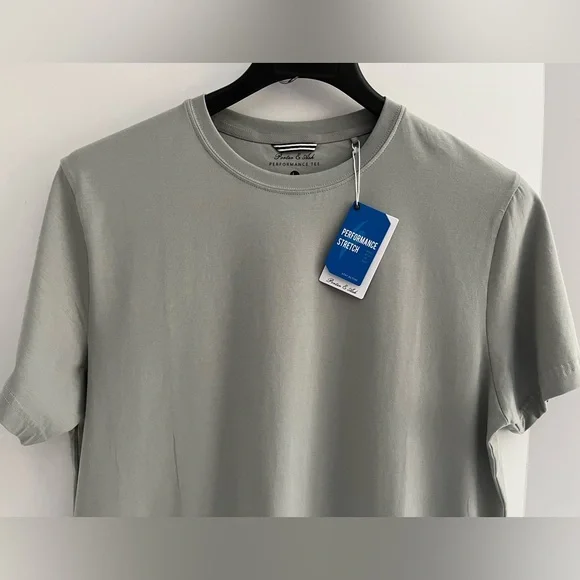 Porter & Ash 95% Cotton 4-way Stretch Short Sleeve Crew Neck Casual Top/Tshirt - Picture 2 of 9